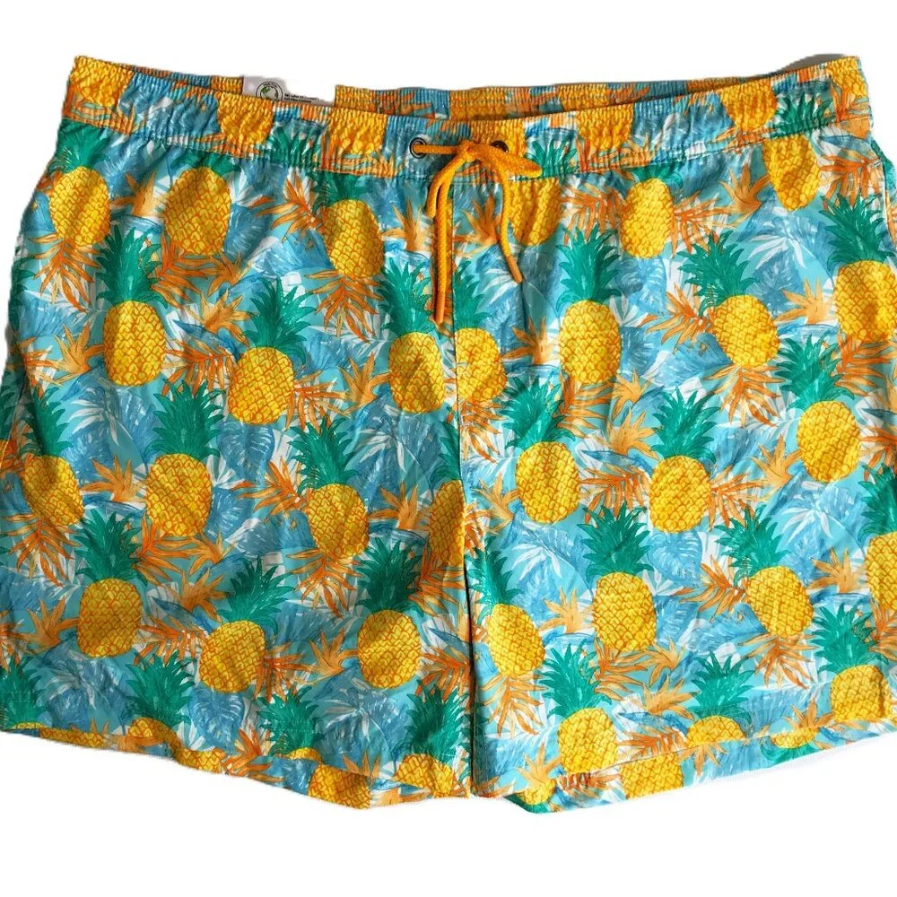 Men's Swim Trunks XXL Multicolor Tropical